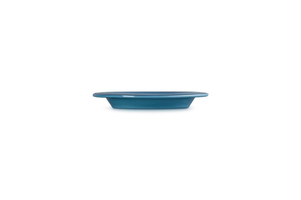 Le Creuset Legend Plate, 15cm, Marine Blue, Heat and Cold Resistant, Microwave, Oven, and Dishwasher Safe [Official Japanese Product]