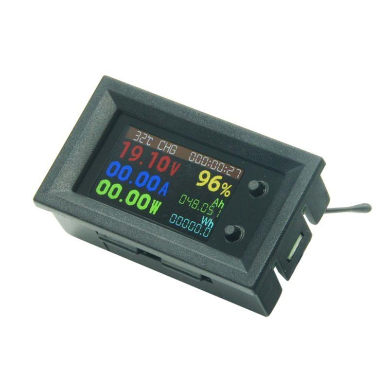 AEE4-DC720 30V Digital Power Energy Voltmeter Ammeter Voltage Wattmeter Temperature Meter 9 In1