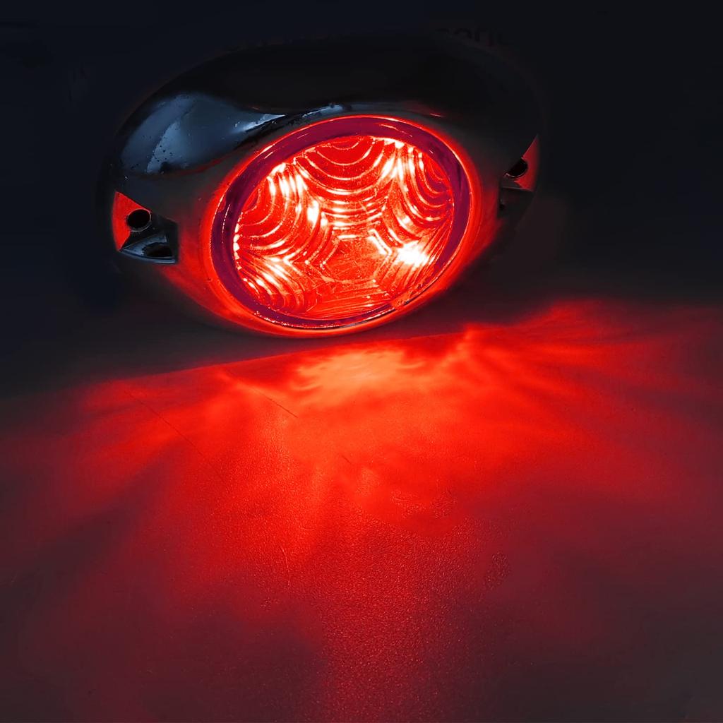 Aoling Side Marker LED Truck Marker Lamp 24V Red RV Bus Shoulder Light