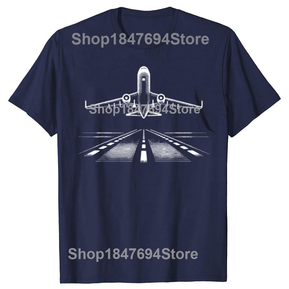 Funny Airplane Aviation Aviator Flight Pilot Cotton Tshirt Unisex Womens Fashion Casual Tshirt Loose Oversized Streetwear T Shirt S