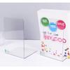 Creative Acrylic Book Stand Transparent Thickened L-shaped Bookshelf Non-slip Student Book Block Office Desk Book Storage and Organizing Rack