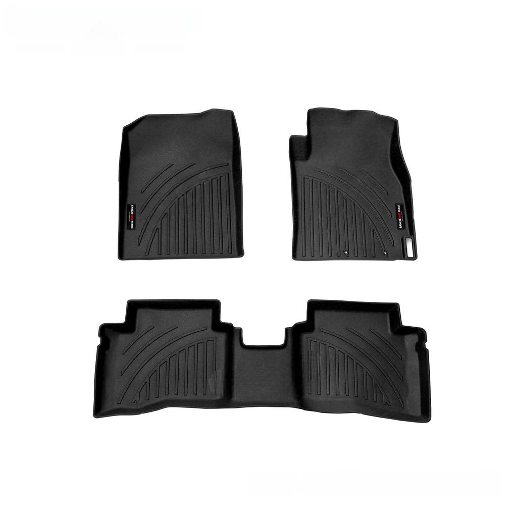 Eco-Friendly Waterproof TPE Car Floor Mats for 2017 Hyundai Verna RHD - Wear-Resistant & Odorless
