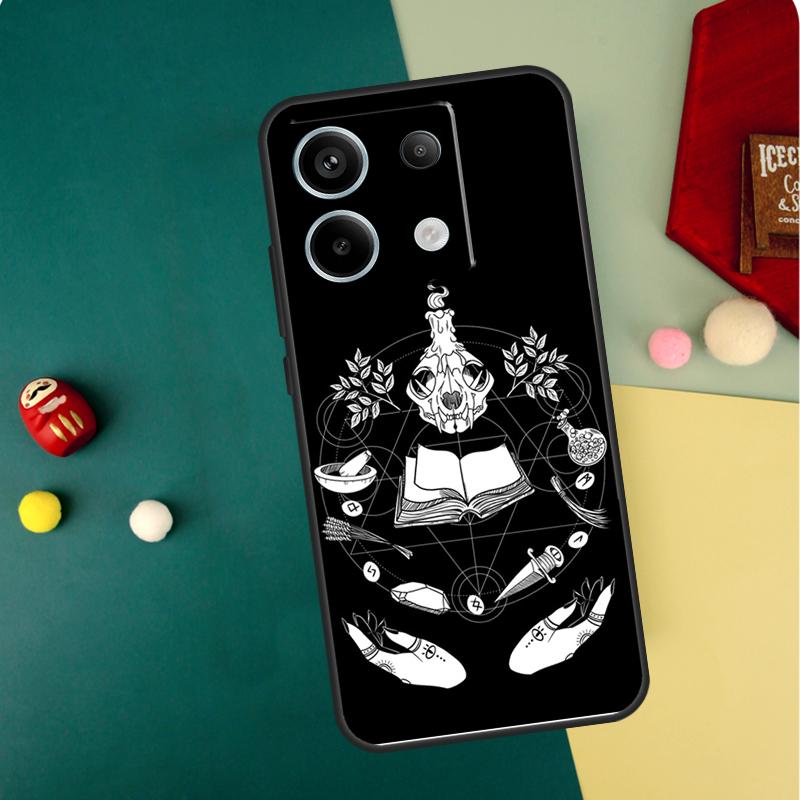 Girly Pastel Witch Goth Ouija Case For Xiaomi Redmi Note 13 Pro 14 12 11 10 15 Pro Plus Redmi 15 14C 13C 10C 12C 15C Funda