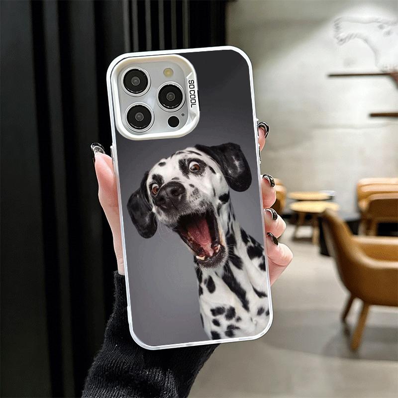 Dalmatian Cute Dog Soft Phone Case for iPhone 15 16 17 Pro Max 17Air 16E 14 Plus 13 12 Mini Shockproof Cover Back Shell