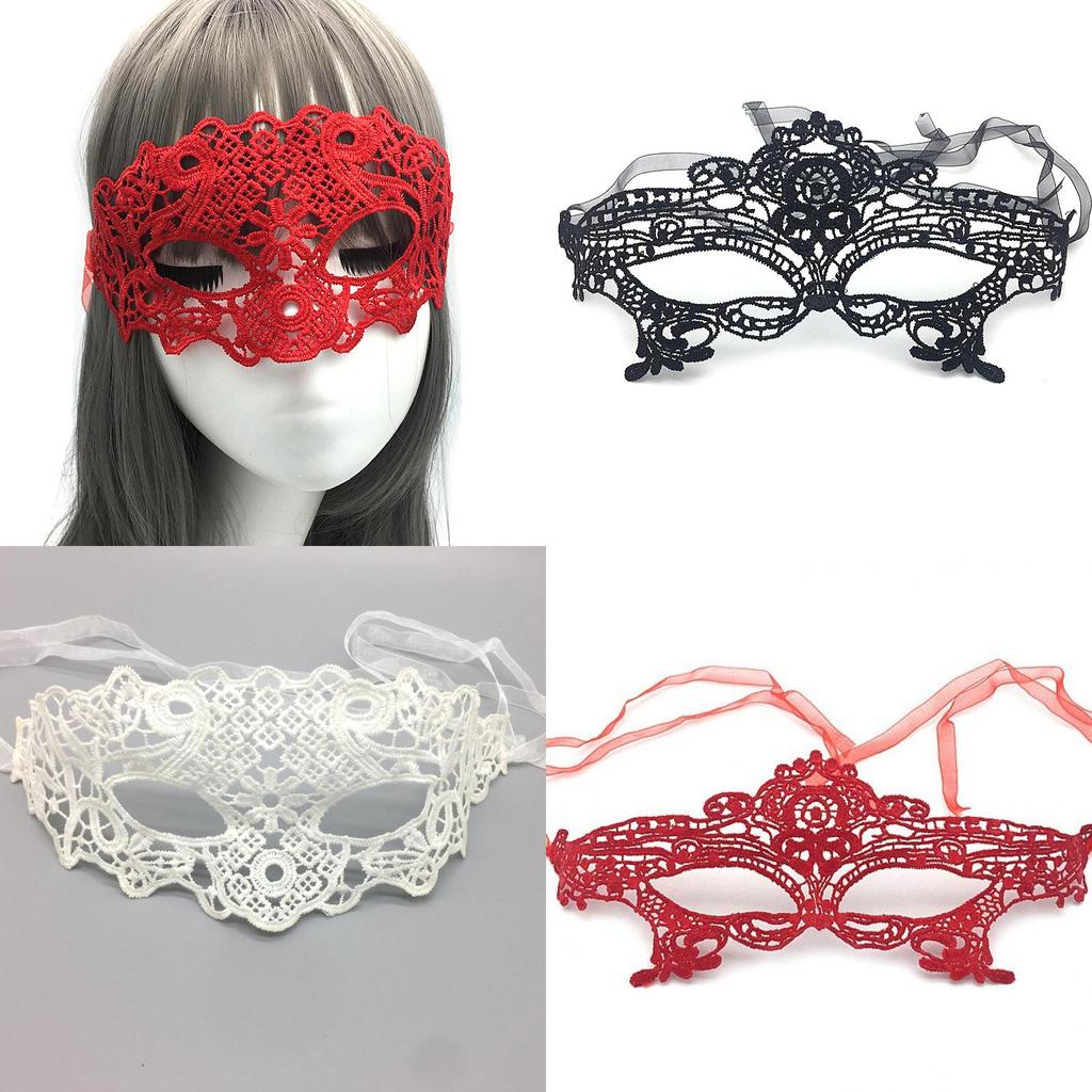 Queen Style Lace Mask For Costume And Party Decor Woven Fabric Design For Adults And Teens