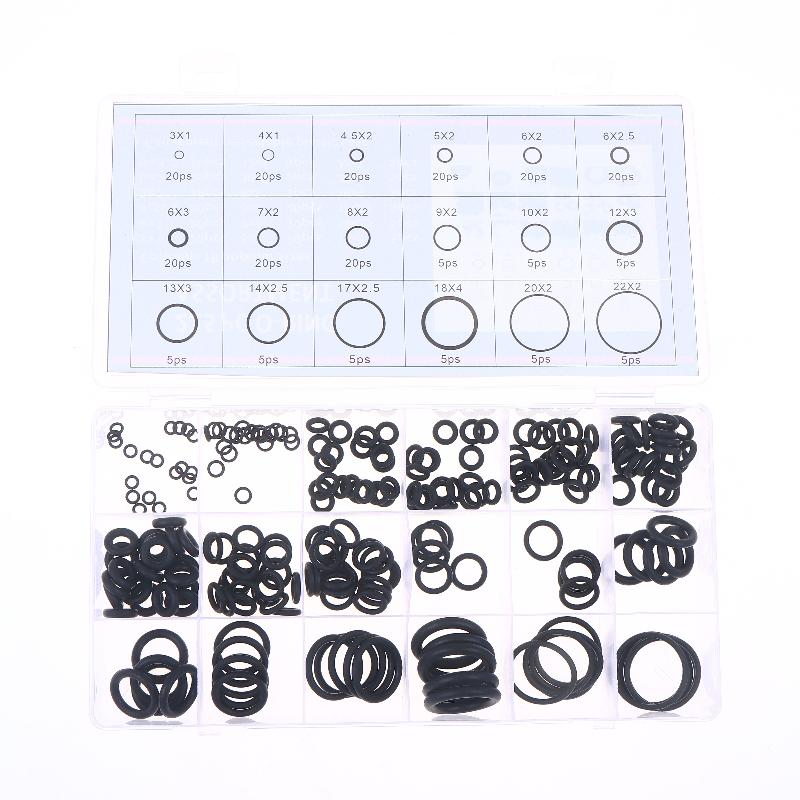 225/675Pcs 18 Size O-Ring Assortment Set Rubber O Rings Kit For Automotive Faucet Pressure Washers Plumbing Sealing Repair