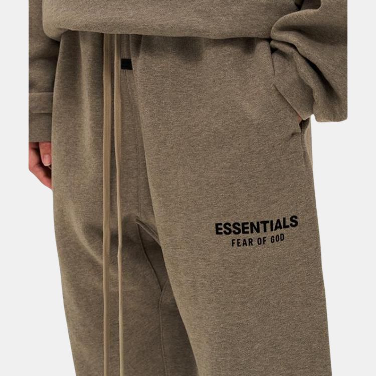 Fear of God Pantaloni de trening fleece esențiali gri heather bărbați 130HO242029F