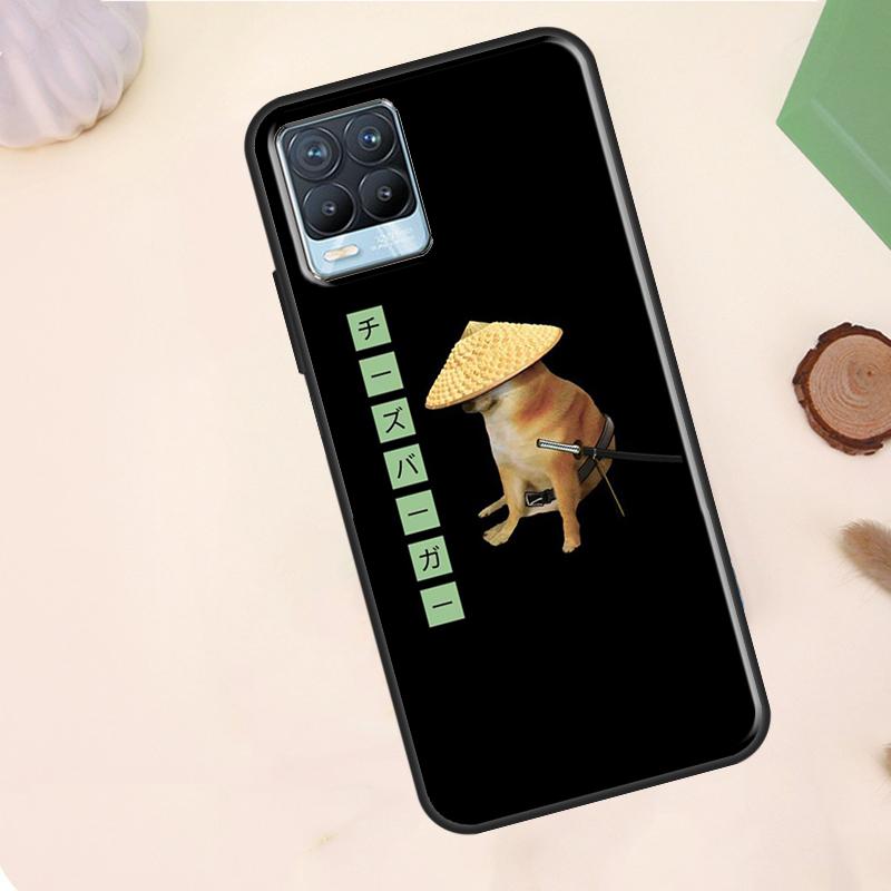 Cheems Doge Meme Funny Doggy Case For Realme C67 C71 C63 C61 C55 C51 C53 C35 C65 C75 11 12 13 14 Pro Plus GT6 GT7 15 Pro