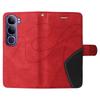 For vivo V40 Lite (Indonesia) 5G/V40 Lite (Indonesia) 4G Leather Case Wallet Stand Color Splicing Phone Cover
