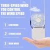 Mini Hanging Neck Fans Portable Folding USB Fans Mute Power Bank Portable Handheld Desktop Multi Function