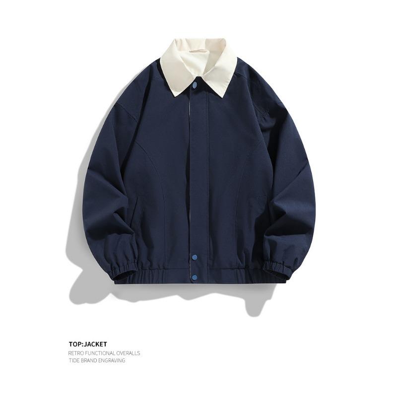 American Baseball Jacket Men's Spring and Autumn New Niche Loose Flying Work Jacket