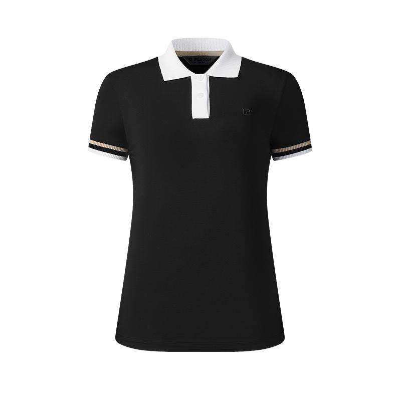 New FILA Golf Series Polo Shirt Women's Pitch Black A11W525103F-BK