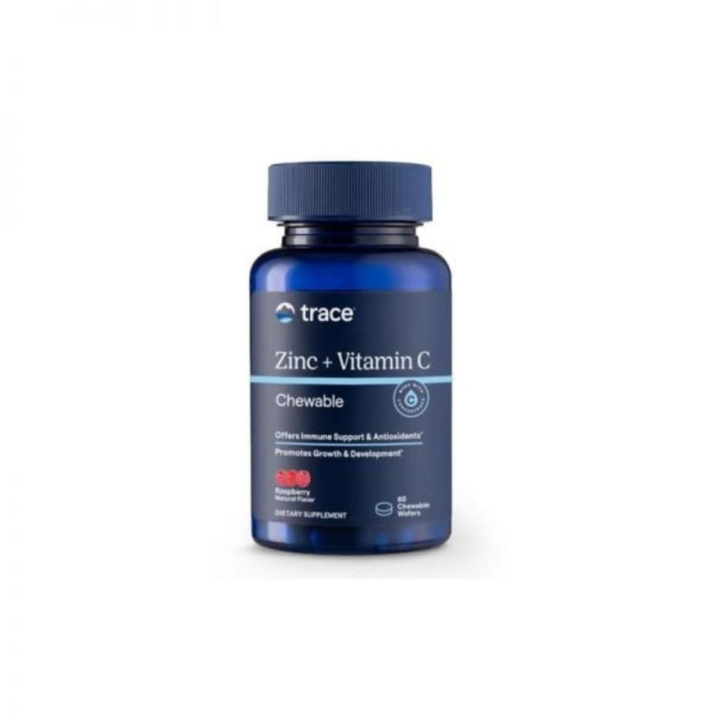 Tracking Mineral Zinc + Vitamin C Chewable Supplement 60 Tablets Immunity