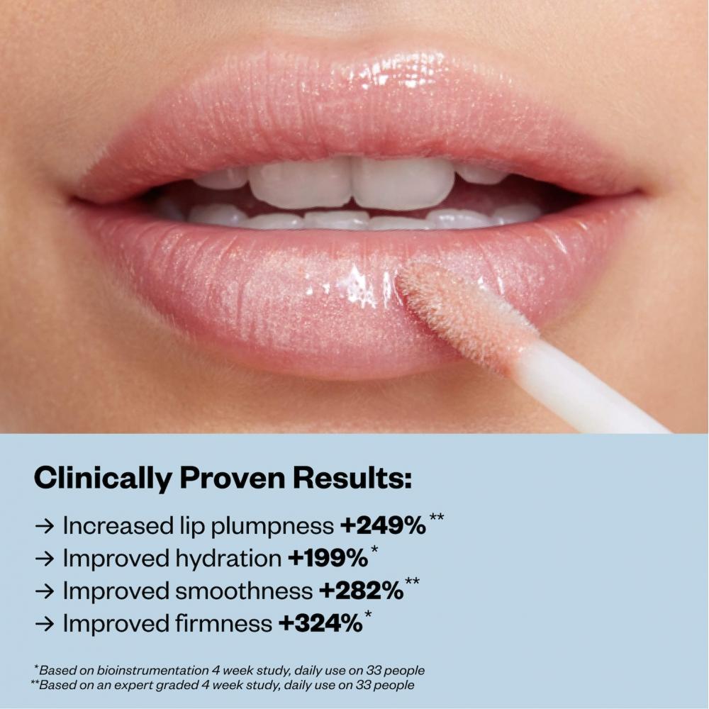 Kosas Wet Lip Oil Aufpolsternde Peptid-Lippenbehandlung Glanz .15 oz 4,6 ml Unzipped Milchiges Rosa Champagner