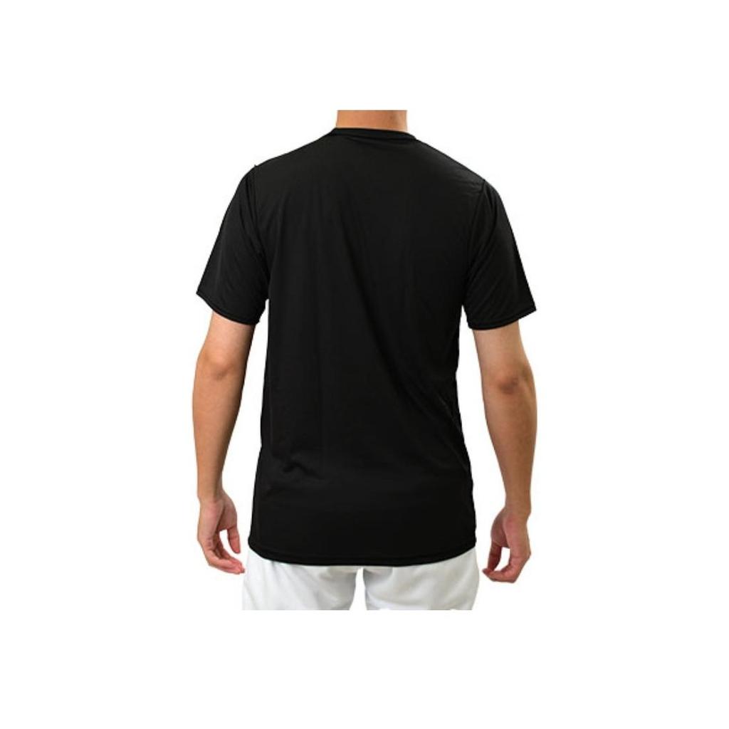 Asics Logo Print Round Neck Casual Sports Short Sleeve T-Shirt Men T-Shirts Black 2121A144-001