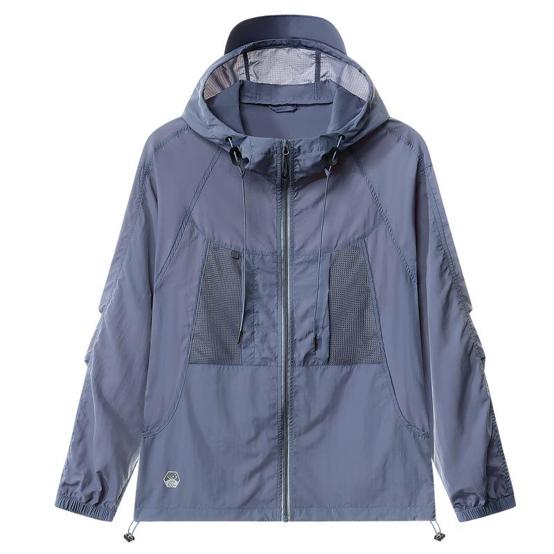 Unisex Quick-Dry Hooded Sun Protection Jacket - Lightweight, Breathable & Versatile 2XL