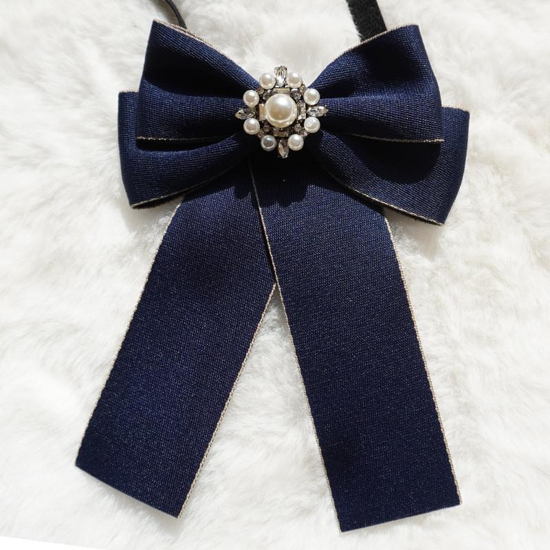 Womens Satin Neck Flower With Bow Tie For Wedding And Gift Giving