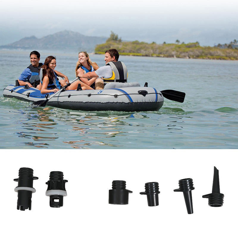 6PCS Inflatable Boats Pumps Adapter Paddle Board Pump Attachment Air Valve Adapter Kayak Accessories