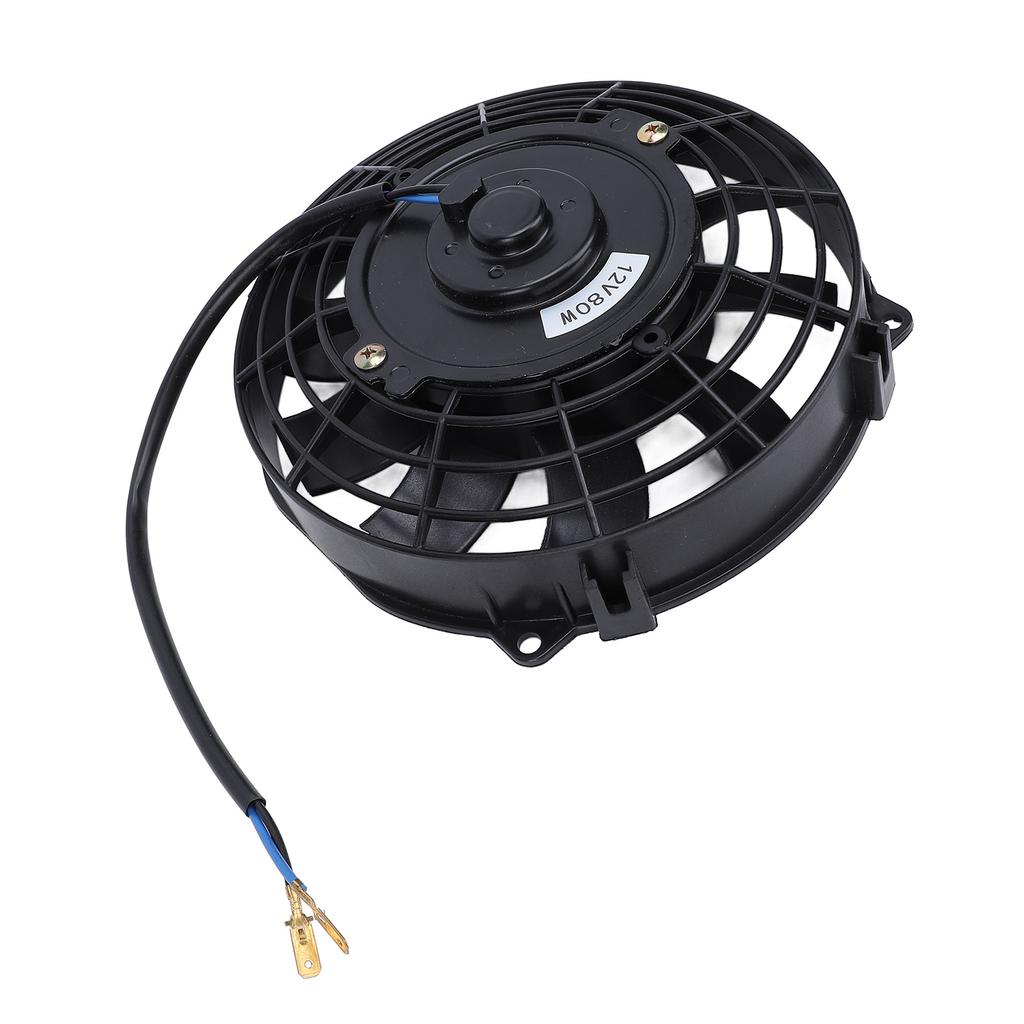 7 Inch Slim Fan 12V 80W 10 Blades High Performance Universal Push Pull Electric Radiator Cooling Fan for Vehicle