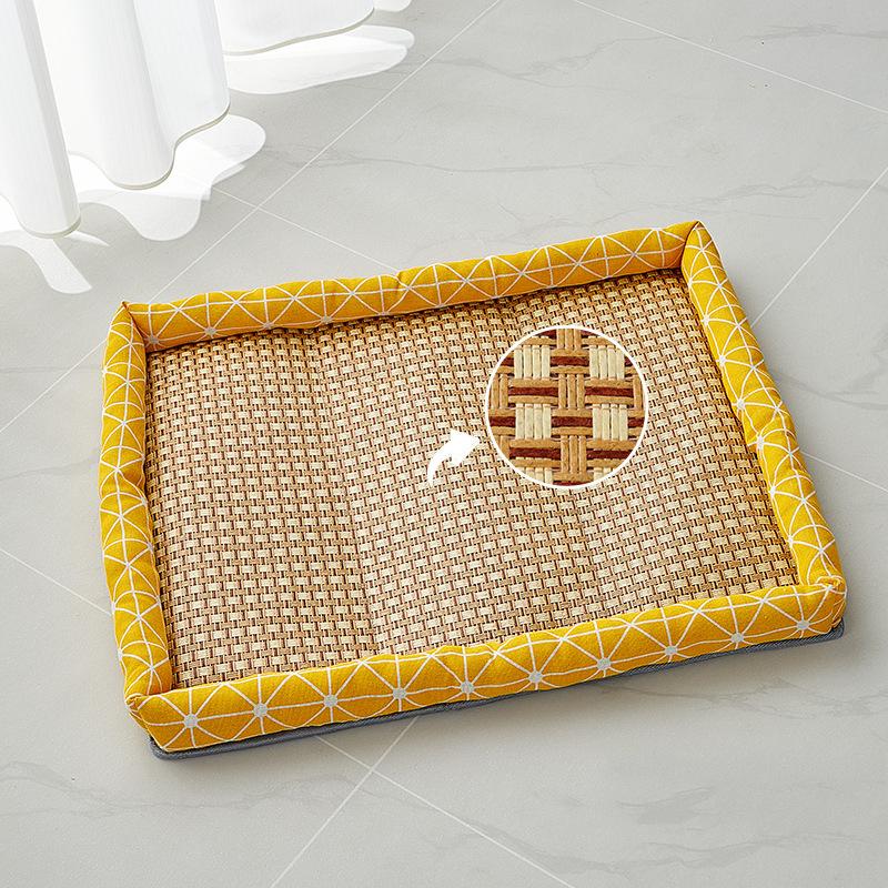 Pet Summer Mat Dog Cat Cooling Pad Moistureproof Rattan Wear Cat Mat Summer Cooling Pet Bed Quality Cool Cold 4 Size