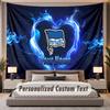 Benutzerdefinierter Name Text Wandteppich Hertha BSC Personalisierter Polyester Wandteppich Für Schlafzimmer Und Zimmer