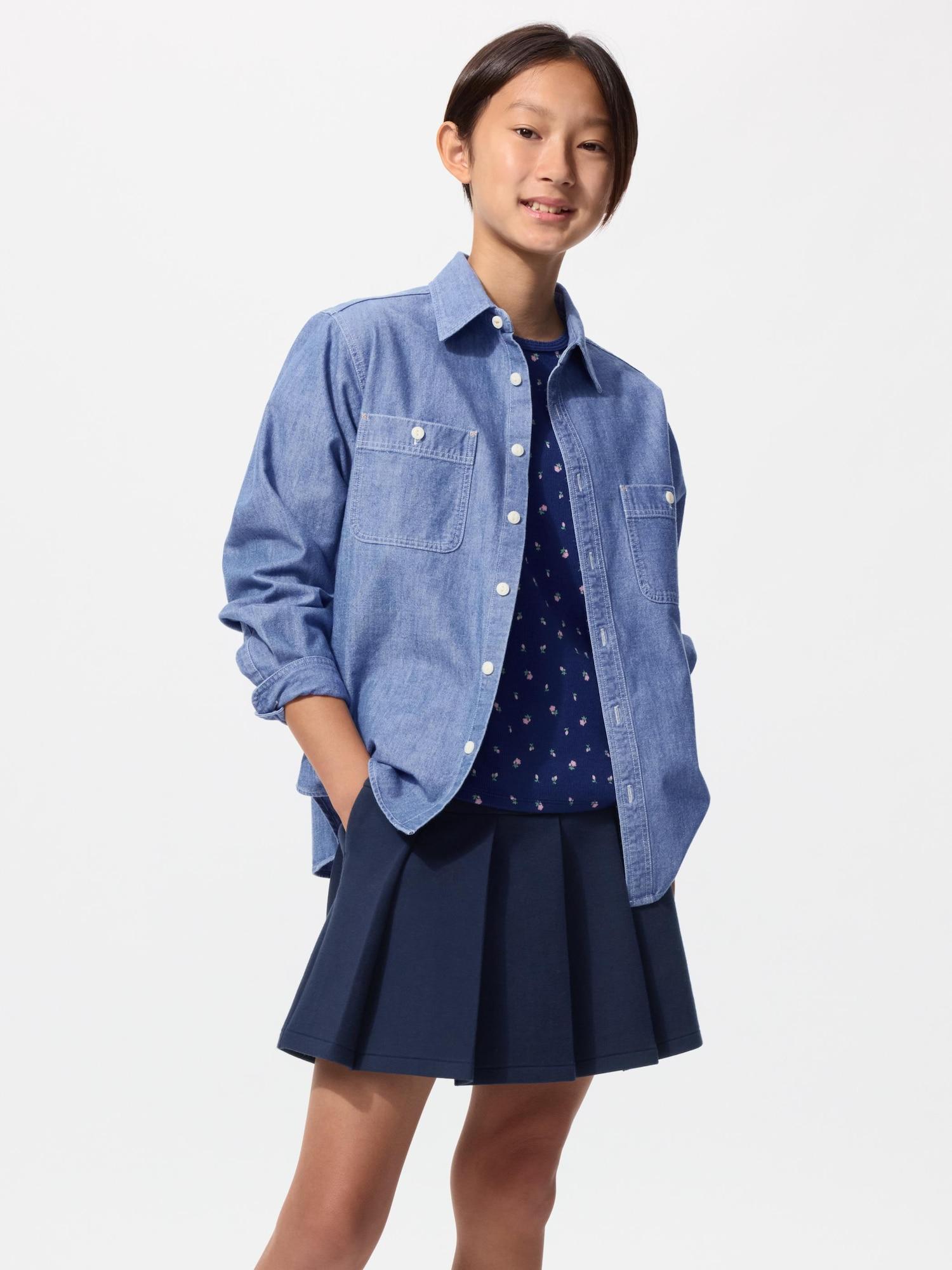 

Uniqlo Japan Girls Dry Sweat Mini Coat 69 NAVY/160