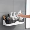 Bathroom Shelf Organizer Shower Storage Rack No Punching Required Corner Shelves Wall Mounted Aluminum Toilet Shampoo Holder
