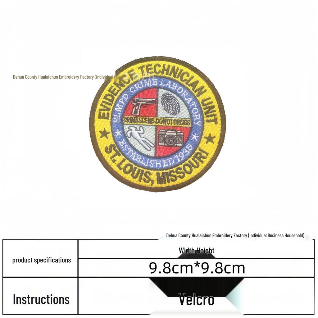 European & American Creative Velcro Patch: Round Embroidered National Flag Arm Badge Morale Appliqué