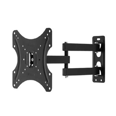 Robuste Stahl-TV-Wandhalterung mit verstellbarem Arm, Neigung und Anpassung für 26-55 Zoll Flachbildschirme, Schwarz