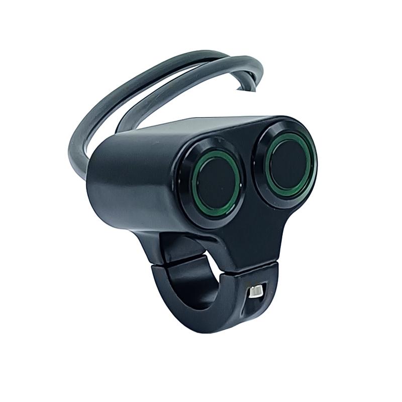 Double Button Motorcycle Switch Controller Steering Turn Lamp On-off For Motorbike 22mm Handle Bar Waterproof LED Head Fog Light