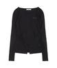 FANCY CLUB Three-Way Button Layered Long Sleeve (Black)_F25Qb079