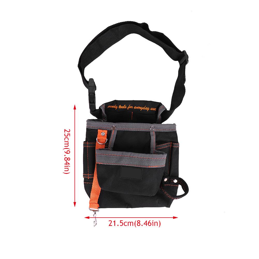 8 Pockets Belt Tool Bags Adjustable Portable Pouch Electrician Bag
