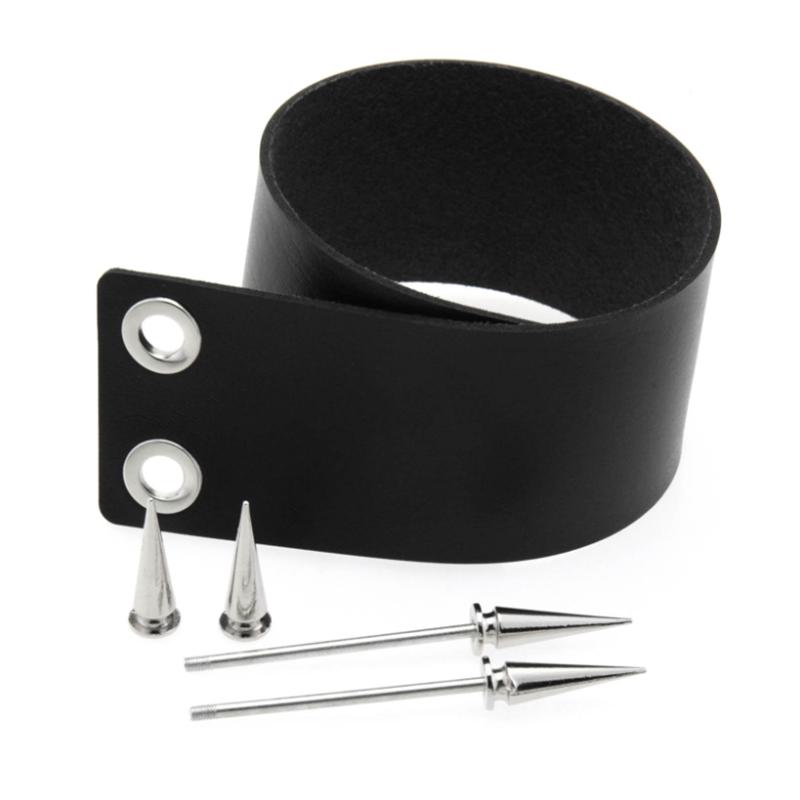 1Pc Punk Women Harajuku Heart Religion Cross PU Leather Choker Necklaces Punk Gothic Spike Rivet Collares Bell Torques Jewelry