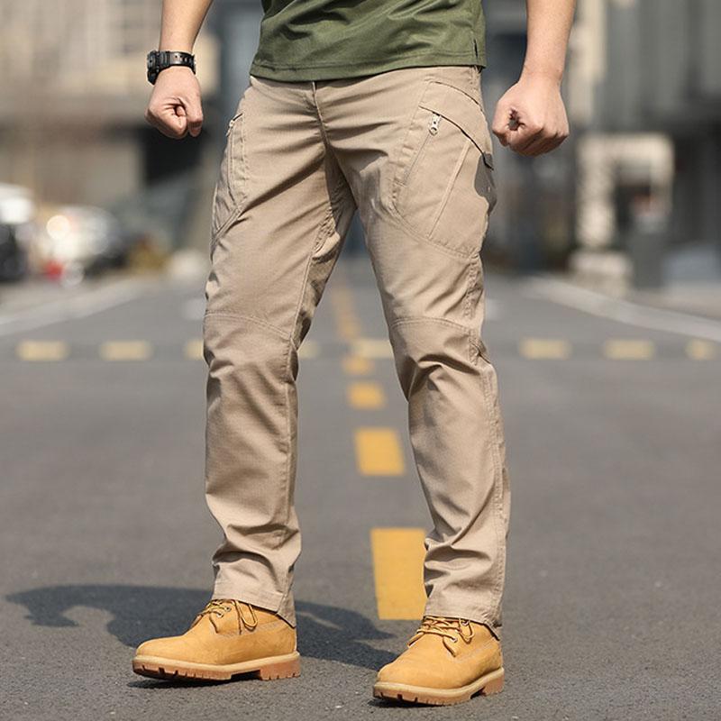 Nové pánské kalhoty pro volný čas Slim Fit voděodolné tréninkové kalhoty pro speciální jednotky Outdoor Cargo kalhoty