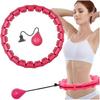 Hula Hoop with Knobs Weighted Slimming Foldable Pink