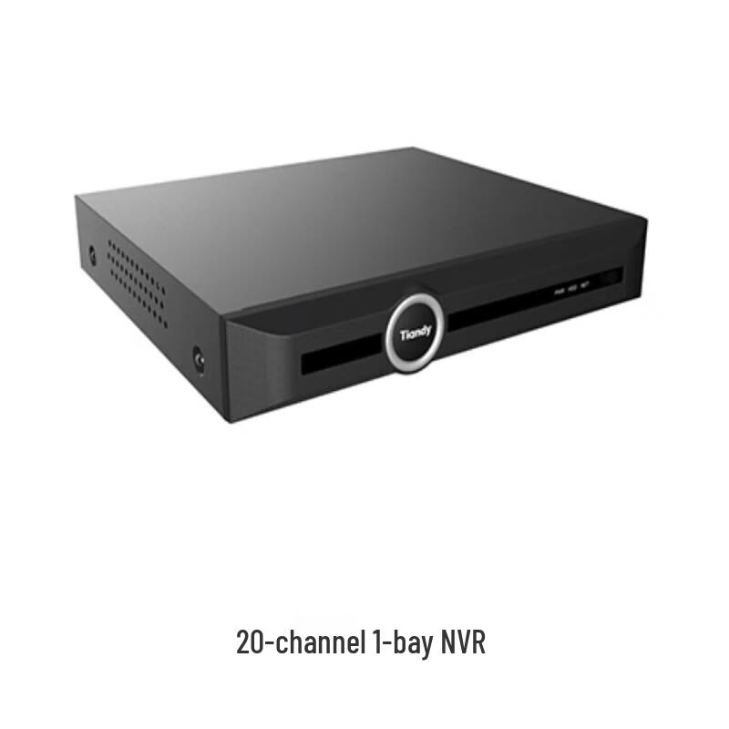 Tiandy 20-Channel 1-Bay NVR Video Recorder CN Plug (adapter Included)