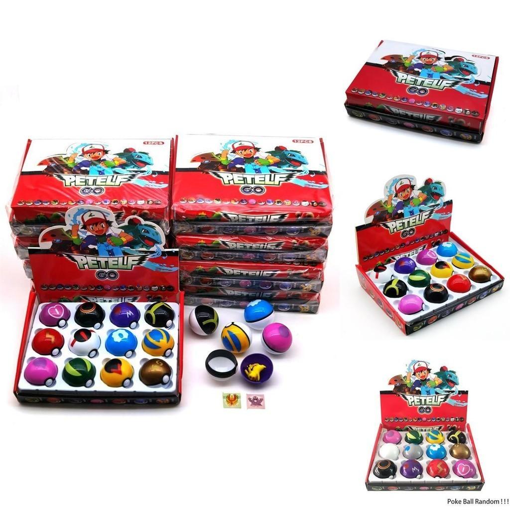 Exciting 12pcs Pokemon Go Pokeball Poke Ball Set For Kids Xmas Gift