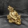 Pure Copper Dragon Turtle Pair: Wealth & Protection Feng Shui Ornament