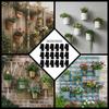 18 Pieces Flower Pot Bracket with Mounting Screw Sleek for Patio, Balcony