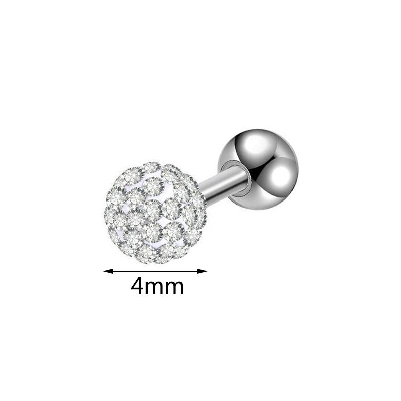 Kugelohrringe Chirurgenstahl Ohrstöpsel Piercings Körperschmuck Ohrstecker