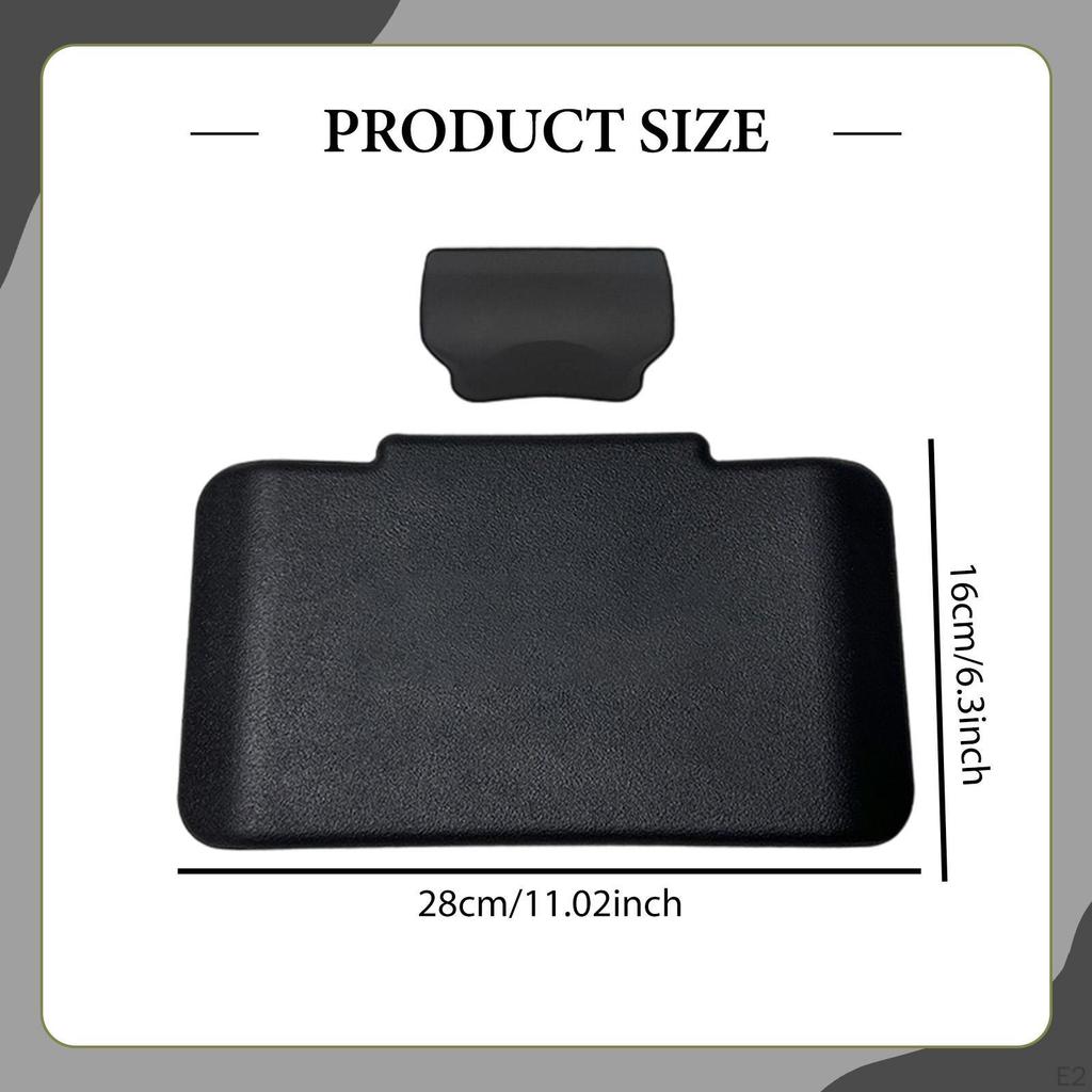 2 Pieces Backrest Cushion Accessories Passenger Sissy Bar Rear Suitcase PU Material