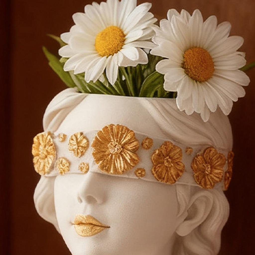 Silicone Mold For Creating Unique Masked Lady Shaped Planter Jewelry Holders And Decorative Concrete Resin Projects
