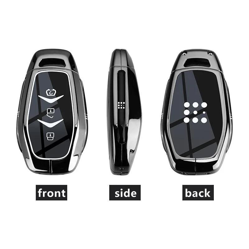 Key Case Cover for Dongfeng Fengguang Seres Evolute I-Space I-Pro Landian E5 Remote Shell Keychain Housing Holder Accessories