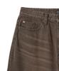 PHYPS MOTORCYCLE Wing Logo Denim Pants Brown