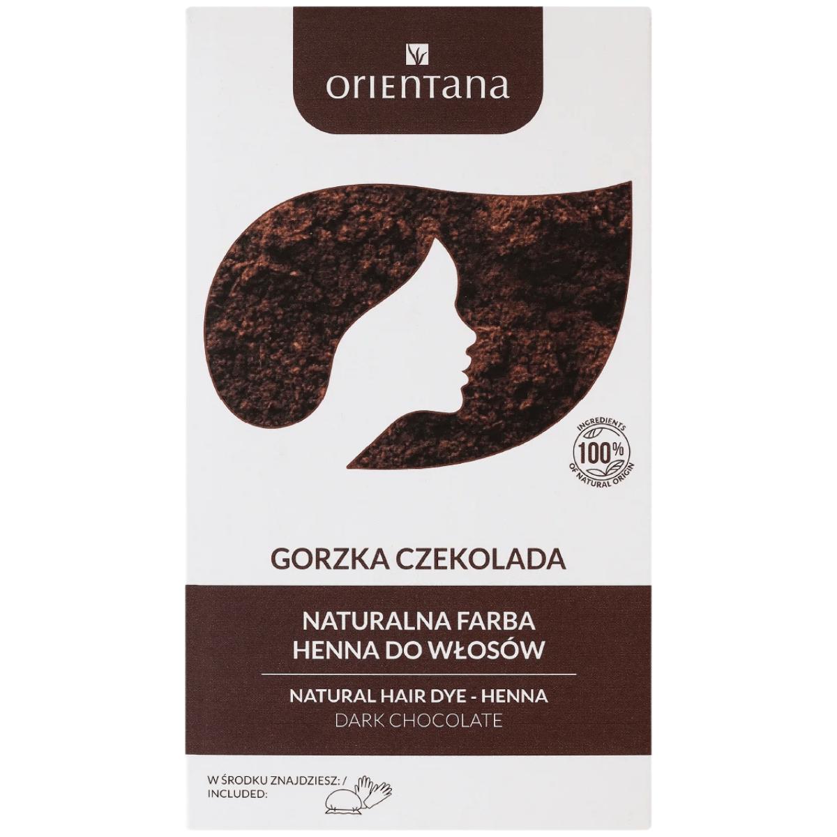 

Orientana Bio Natural Hair Dye Long Hair Bitter Chocolate 100 g - Bio henna natural hair dye long hair bitter chocolate