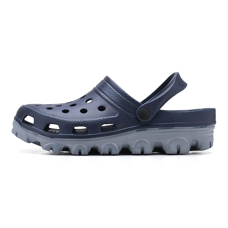 

Модні жіночі босоніжки Водонепроникні круглі жіночі тапочки Повсякденні зручні літні тапочки на відкритому повітрі великих розмірів Взуття для чоловіків 48 темно-синього кольору