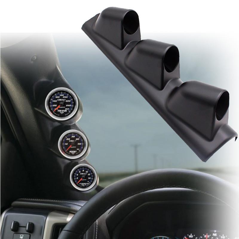 1pcs Black Car Three Hole Mount Gauge Holder Universal 52mm A-Pillar Pod Gauge Holder Only for Left Hand Drive Cars