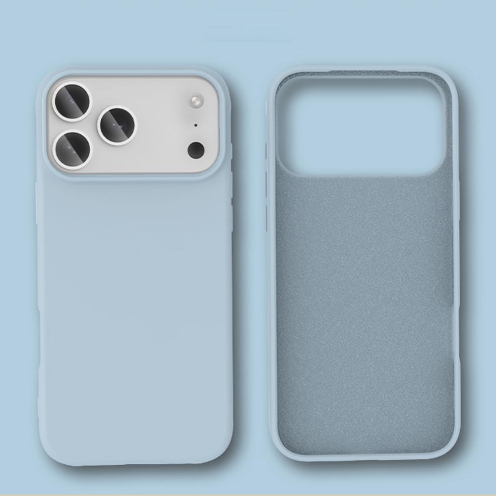 Stoßfeste weiche Flüssigsilikon-Handyhülle für iPhone 17 Air 16 16E 15 14 13 12 11 Pro Max Plus Hautgefühl Schutzhülle