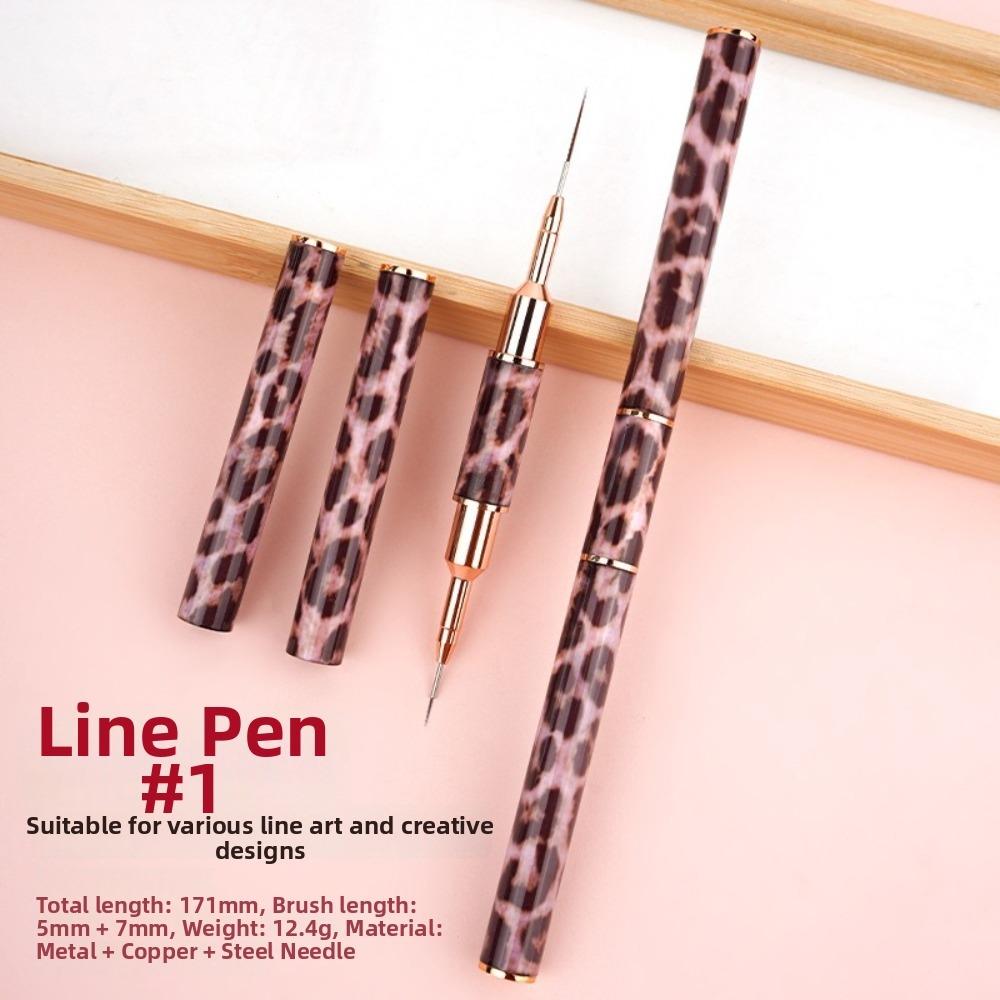 Double Head Nail Art Brushes Super Fine Nail Art Liner Brushes for Painting Nail Design 1pc-1