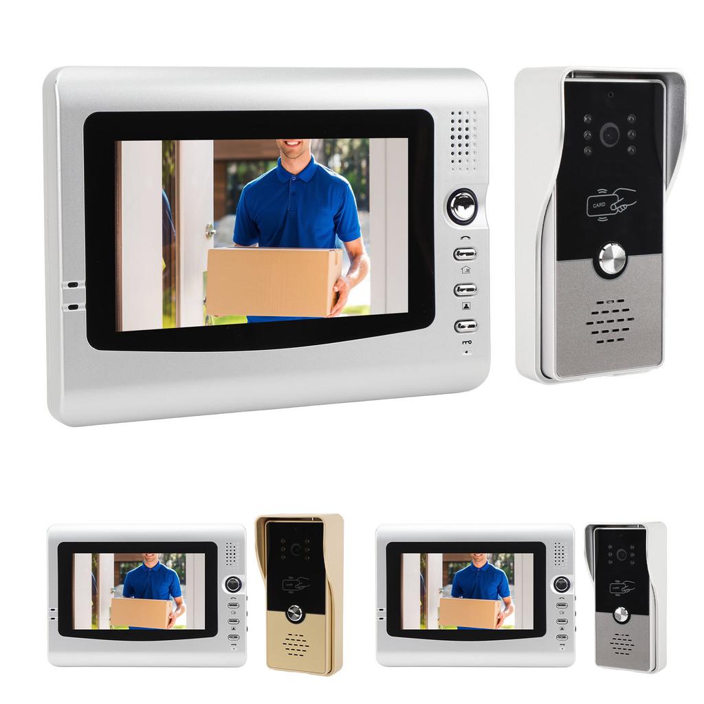 Sistem Interfon Video cu Fir 7 Inch Sonerie Video Sistem Telefon de Ușă Kituri Cameră HD pentru Vilă Casă